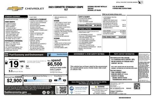 2023 Chevrolet Corvette Stingray w/1LT
