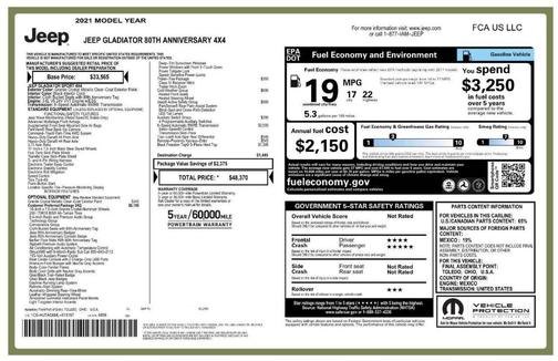 2021 Jeep Gladiator Sport