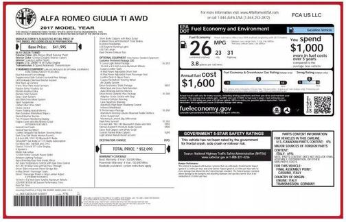 2017 Alfa Romeo Giulia Ti