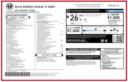 2017 Alfa Romeo Giulia Ti