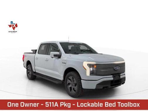 Gray 2023 Ford F-150 Lightning LARIAT