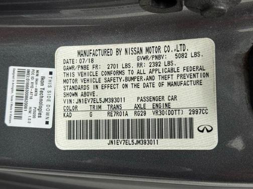 2018 INFINITI Q60 3.0t LUXE