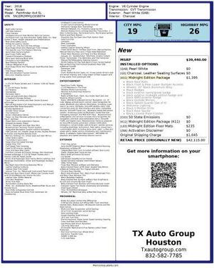 2018 Nissan Pathfinder SL