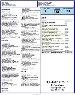 2018 Porsche Cayenne GTS