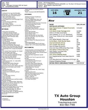 2014 Jeep Wrangler Unlimited Sport