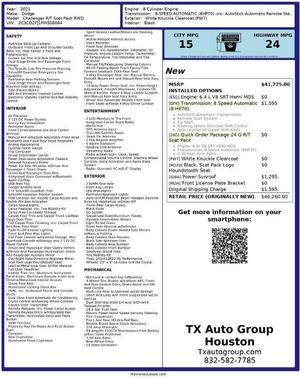 2021 Dodge Challenger R/T Scat Pack