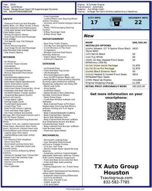 2019 Land Rover Range Rover Sport Supercharged Dynamic