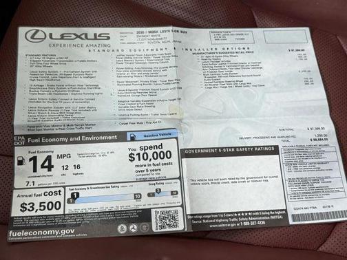 2020 Lexus LX 570 Three-Row