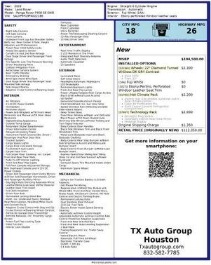 Fuji White 2023 Land Rover Range Rover P400 SE