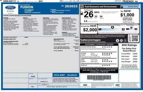 2015 Ford Fusion SE