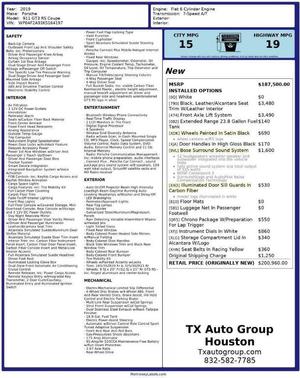 2019 Porsche 911 GT3 RS