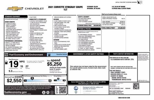 2021 Chevrolet Corvette Stingray w/1LT