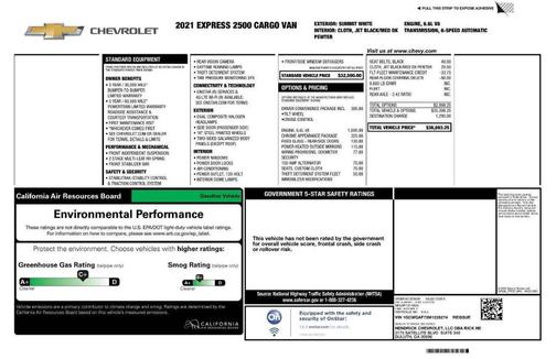 2021 Chevrolet Express 2500 Work Van