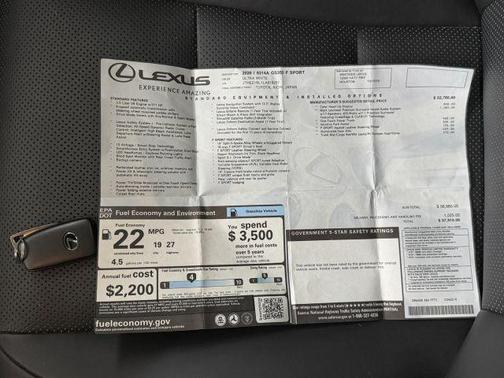 White 2020 Lexus GS 350 F Sport