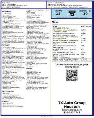 2019 Mercedes-Benz AMG G 63 Base