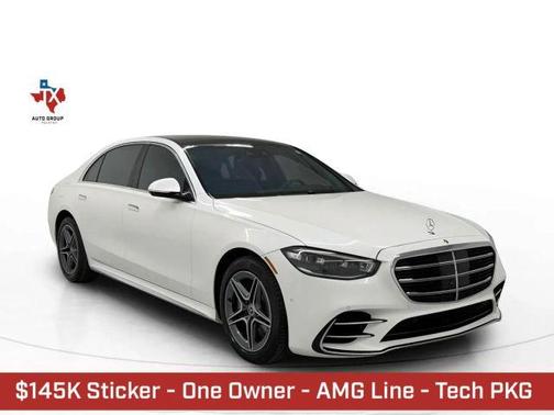 White 2023 Mercedes-Benz S-Class S 580 4MATIC