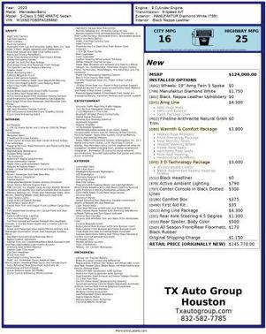 White 2023 Mercedes-Benz S-Class S 580 4MATIC