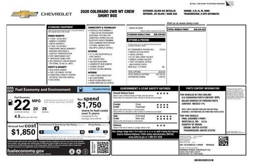 2020 Chevrolet Colorado WT
