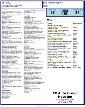 2024 Land Rover Range Rover P400 SE
