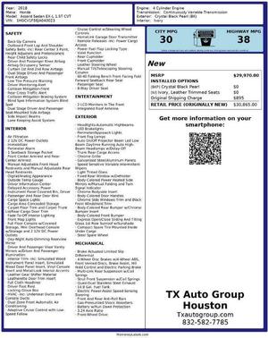 2018 Honda Accord EX-L