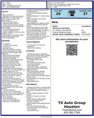 2020 Honda Civic Sport