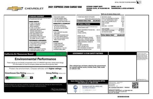 2021 Chevrolet Express 2500 Work Van