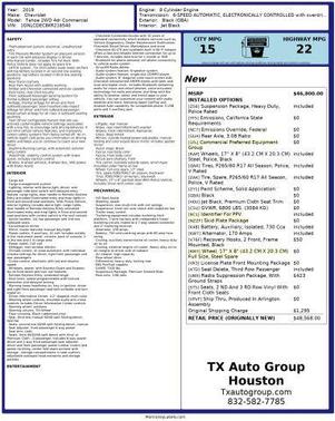 2019 Chevrolet Tahoe Police