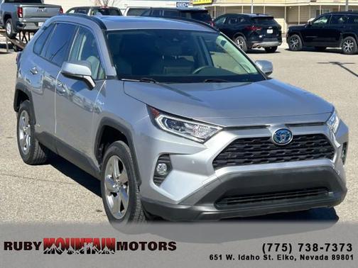 Silver Sky Metallic 2021 Toyota RAV4 Hybrid XLE Premium SUV