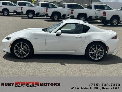 Snowflake White Pearl Mica 2022 Mazda MX-5 Miata RF Grand Touring