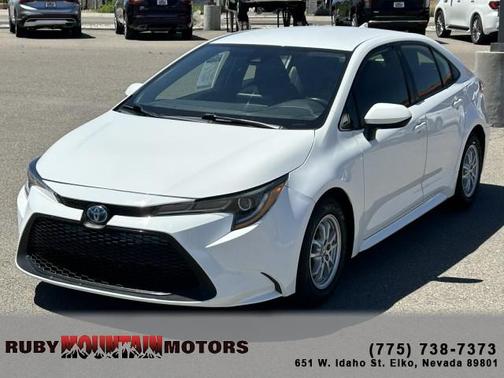 White 2022 Toyota Corolla Hybrid LE