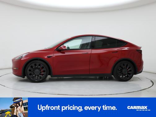 Red 2021 Tesla Model Y Performance