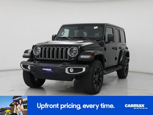 Black 2025 Jeep Wrangler 4xe Sahara