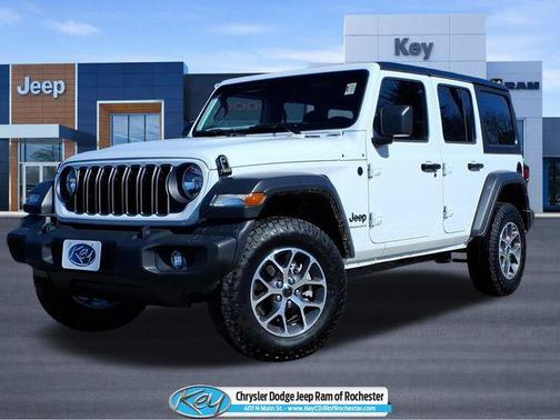 Bright White Clearcoat 2025 Jeep Wrangler Sport S
