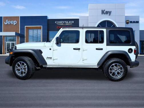 Bright White Clearcoat 2025 Jeep Wrangler Sport S