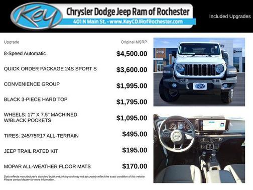 Bright White Clearcoat 2025 Jeep Wrangler Sport S