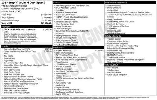 2025 Jeep Wrangler Sport S