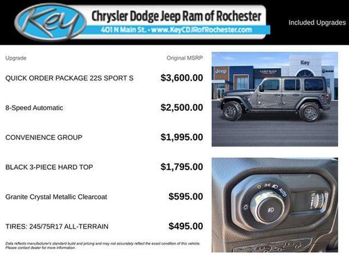 Granite Crystal Metallic Clearcoat 2025 Jeep Wrangler Sport S