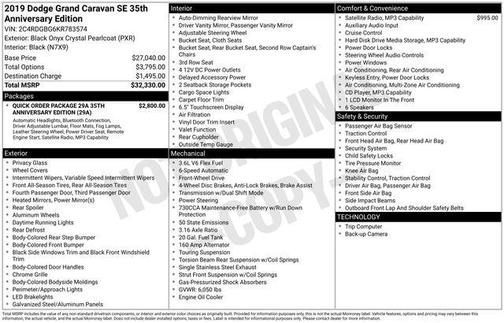 2019 Dodge Grand Caravan SE