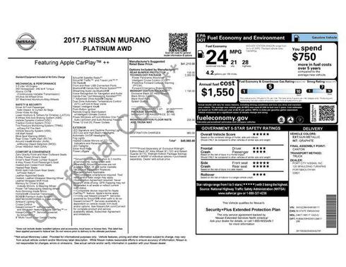 2017 Nissan Murano Platinum