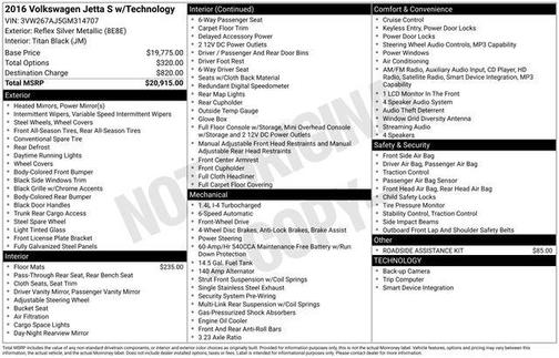 2016 Volkswagen Jetta 1.4T S w/Technology