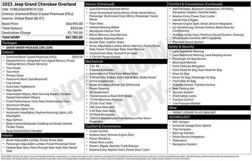 2023 Jeep Grand Cherokee Overland