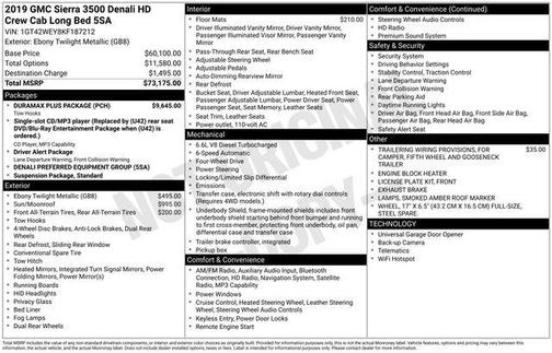 2019 GMC Sierra 3500 Denali