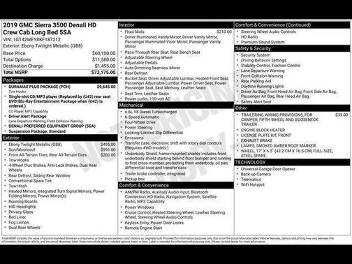 2019 GMC Sierra 3500 Denali