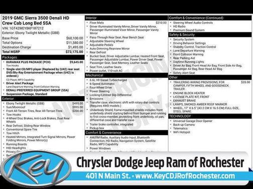 2019 GMC Sierra 3500 Denali