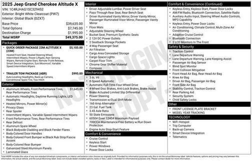 2025 Jeep Grand Cherokee Altitude