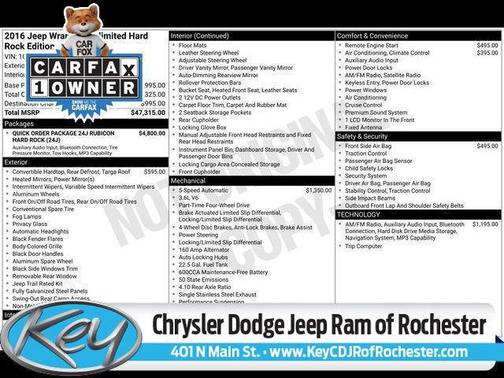 2016 Jeep Wrangler Unlimited Rubicon