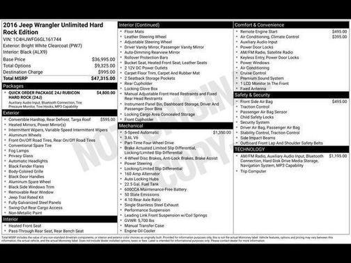 2016 Jeep Wrangler Unlimited Rubicon