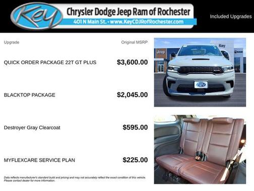 Destroyer Gray Clearcoat 2026 Dodge Durango GT Plus