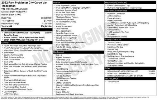 2022 RAM ProMaster City Tradesman