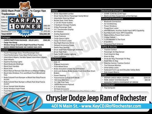 2022 RAM ProMaster City Tradesman